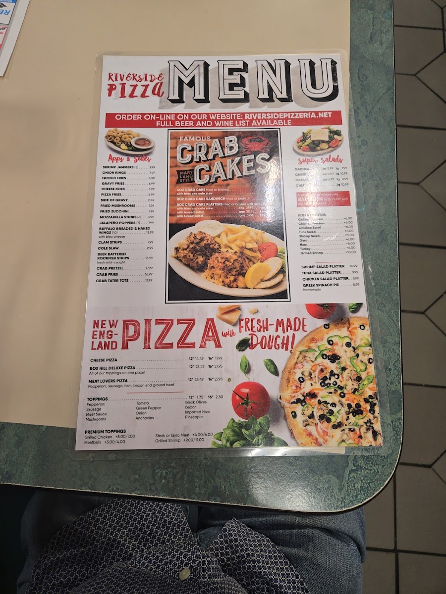 Riverside Pizzeria Menu - Image 2